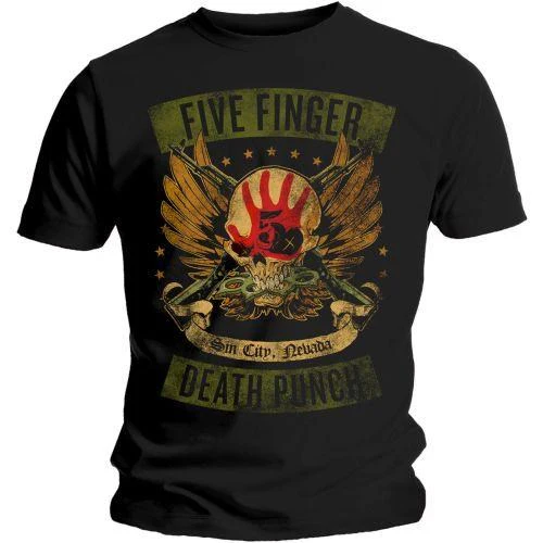 Five Finger Death Punch - Locked And Loaded Black Shirt - 100% Official Merchandise