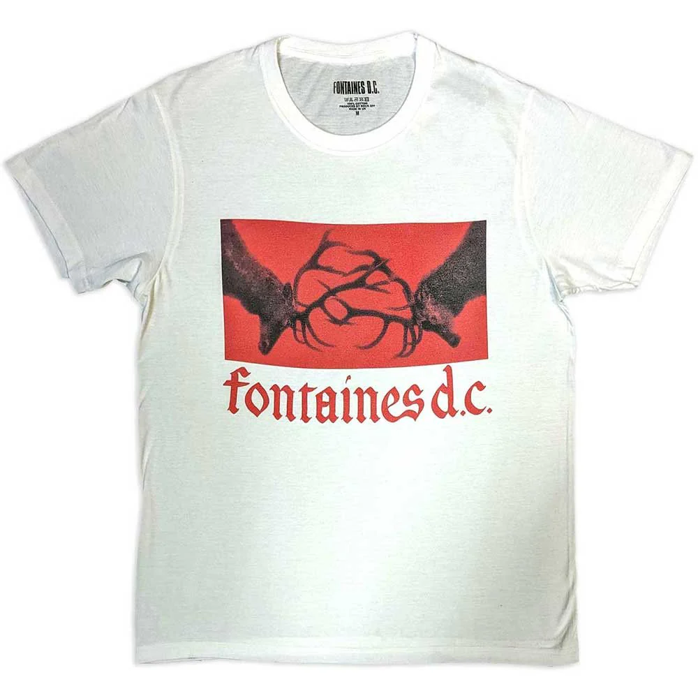 Fontaines D.C. - Stags White Shirt - 100% Official Merchandise