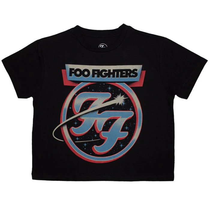 Foo Fighters - Comet Womens Black Crop Top - 100% Official Merchandise