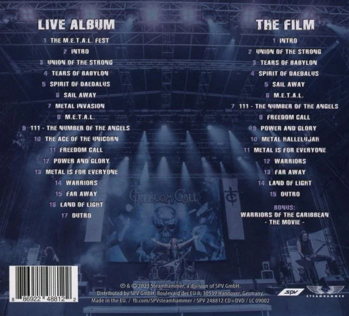 Freedom Call - M.E.T.A.L. Fest, The (CD/DVD) - CD - New - Image 2