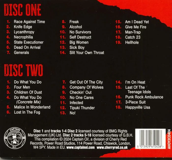 G.B.H - Complete Singles Collection (2CD) - CD - New - Image 2