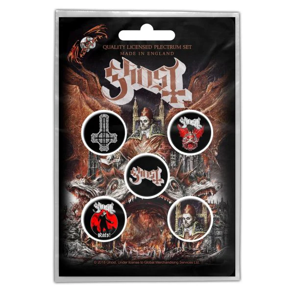 Ghost - 5 x 2.5cm Button Set - Prequelle