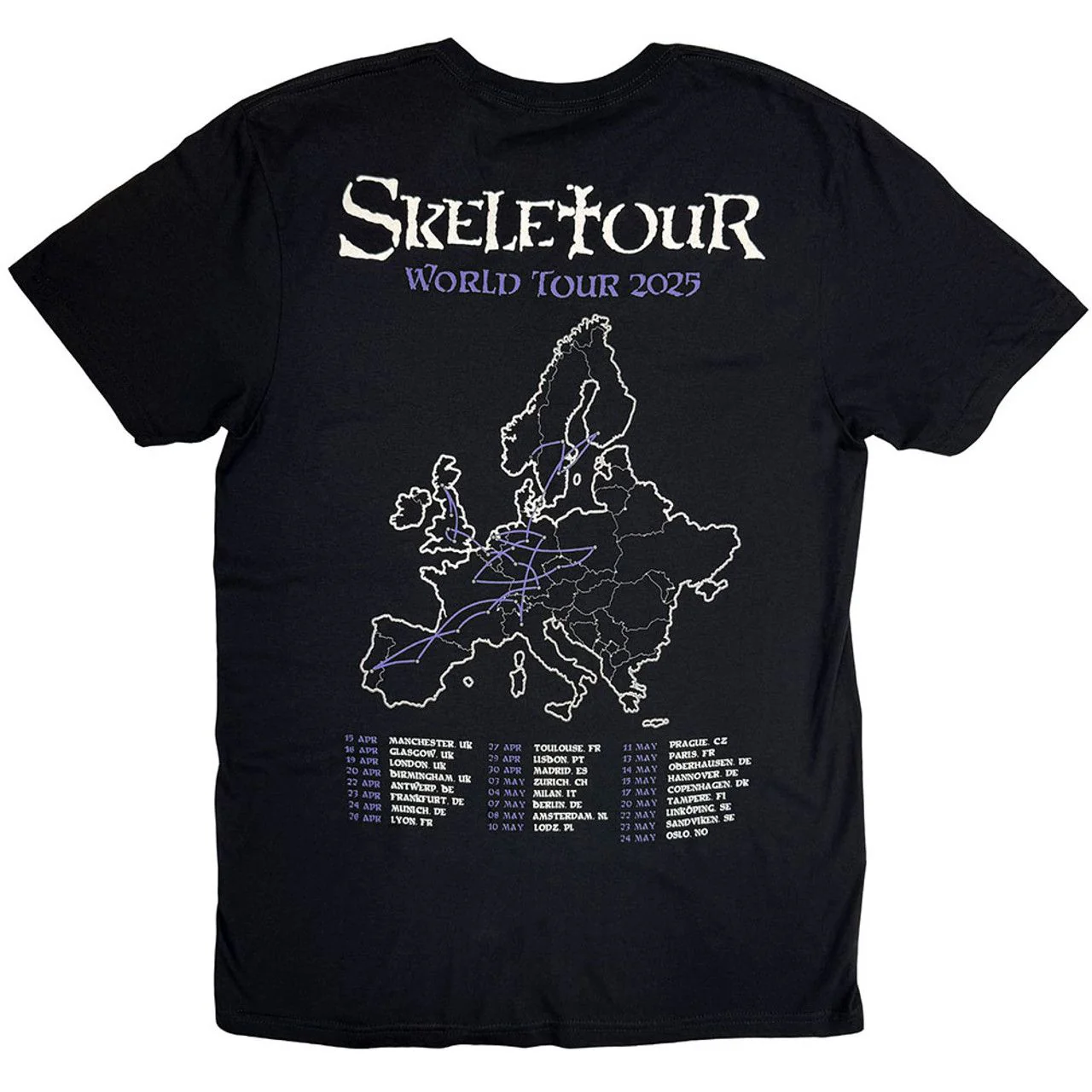 Ghost - Skeleta Album Cover Euro Tour Black Shirt - 100% Official Merchandise - Image 3