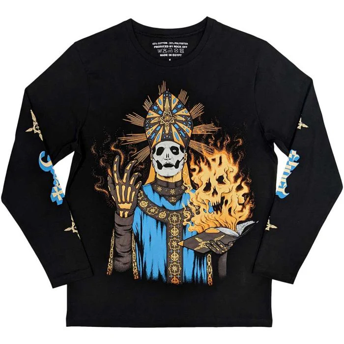 Ghost - The Burning Long Sleeve Black Shirt - 100% Official Merchandise
