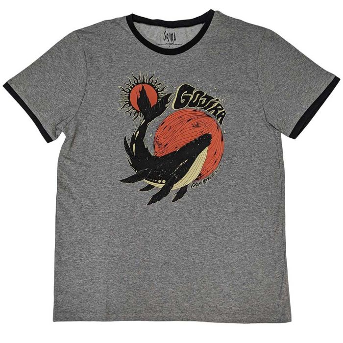 Gojira - From Sirius To Mars Grey Ringer Shirt - 100% Official Merchandise
