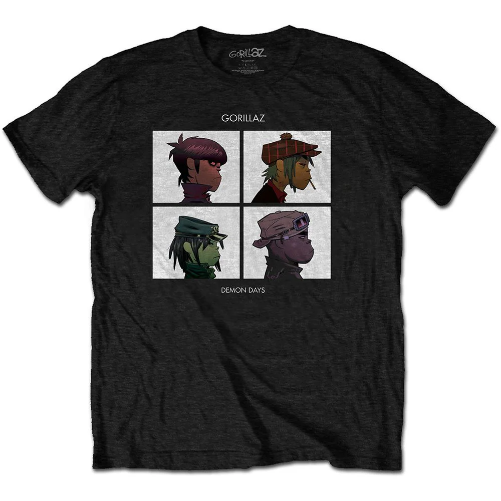 Gorillaz - Demon Days Black Shirt - 100% Official Merchandise