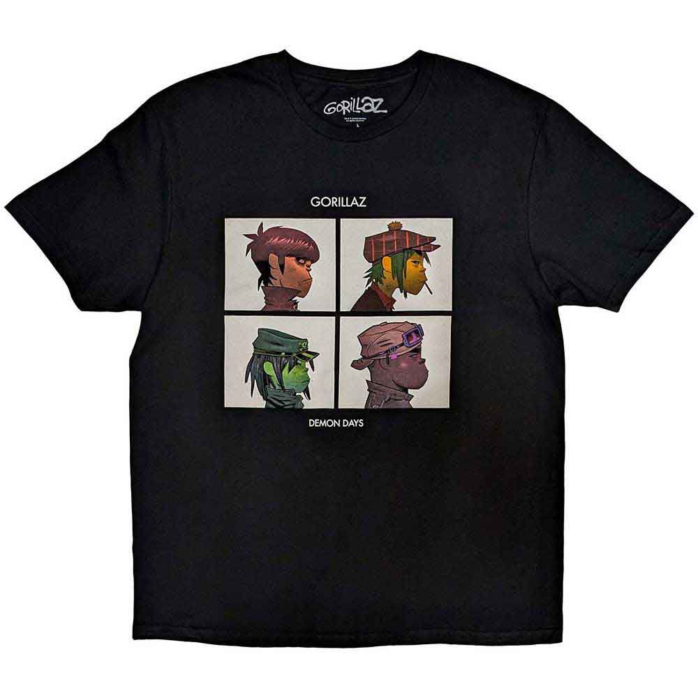 Gorillaz - Demon Days Toddler and Youth Black Shirt - 100% Official Merchandise