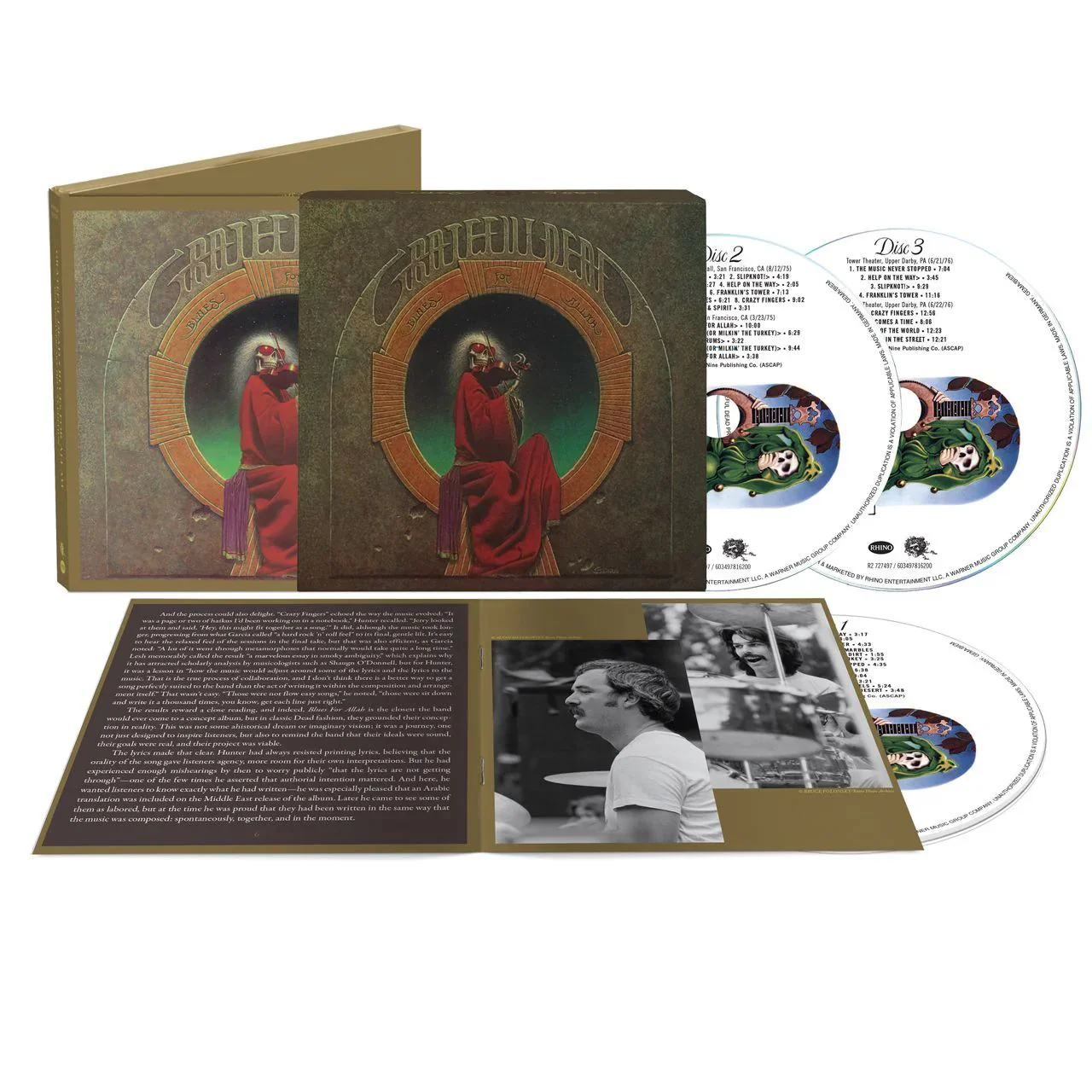 Grateful Dead - Blues For Allah (2025 50th Anniversary Deluxe Ed. 3CD reissue) (U.S.) - CD - New
