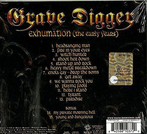 Grave Digger - Exhumation (The Early Years) (2015 Re-Recordings) (Ltd. Ed. digi. w. 2 bonus tracks) - CD - New - Image 2