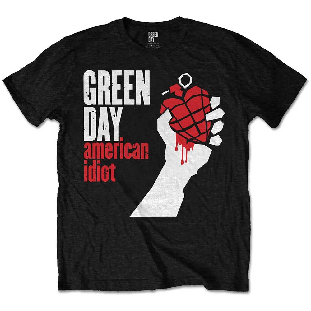 Green Day - American Idiot Toddler and Youth Black Shirt - 100% Official Merchandise