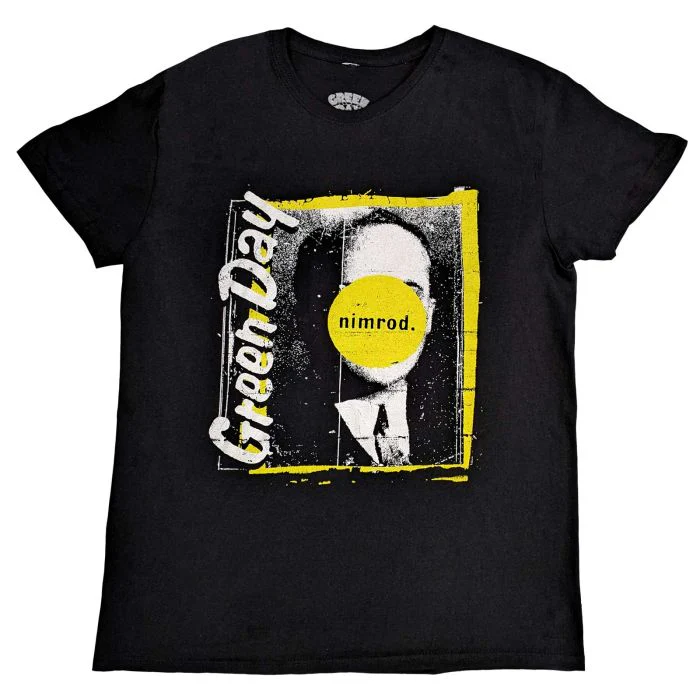 Green Day - Nimrod Tracklisting Black Shirt - 100% Official Merchandise