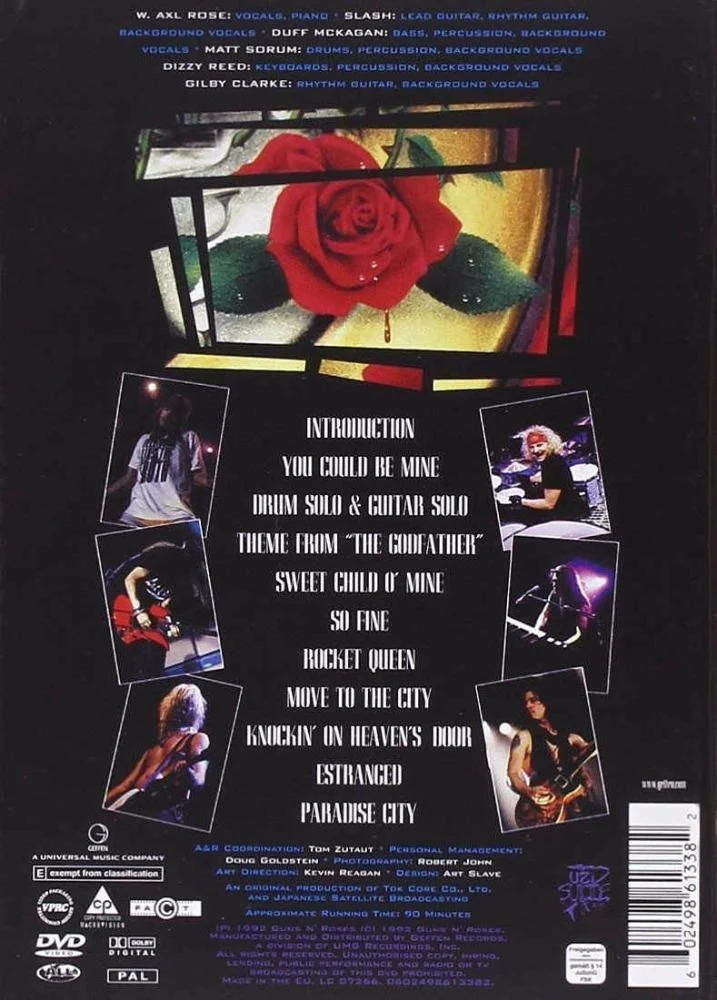 Guns N Roses - Use Your Illusion II World Tour - 1992 In Tokyo (R0) (Euro.) - DVD - Music - Image 3