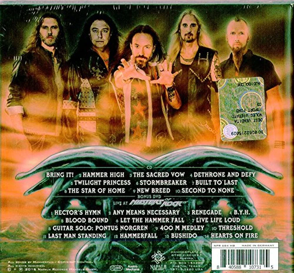 Hammerfall - Built To Last (CD/DVD mediabook) - CD - New - Image 2