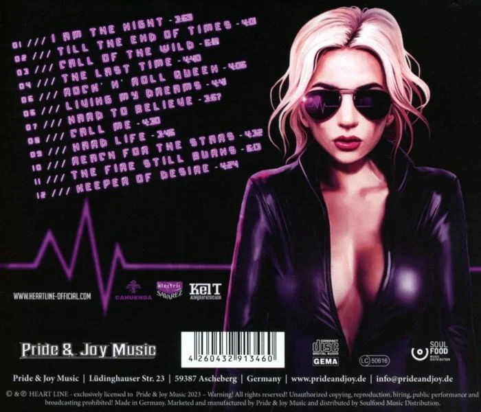 Heart Line - Rock 'N' Roll Queen - CD - New - Image 2