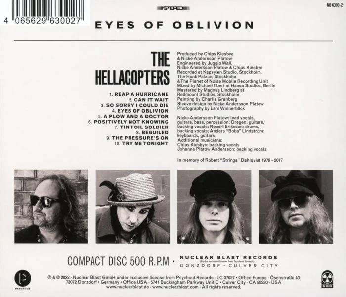 Hellacopters - Eyes Of Oblivion (Euro.) - CD - New - Image 2