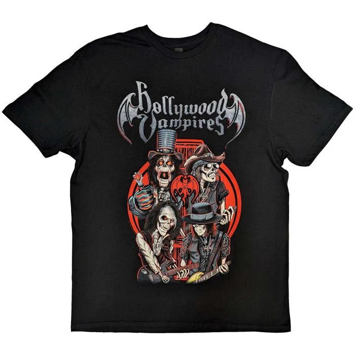 Hollywood Vampires - 2023 Tour Black Shirt - 100% Official Merchandise - Image 2