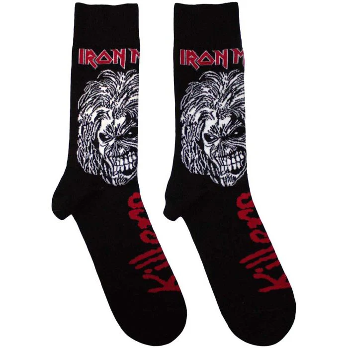 Iron Maiden - Crew Socks (Fits Sizes 7 to 11) - Killers Large Eddie