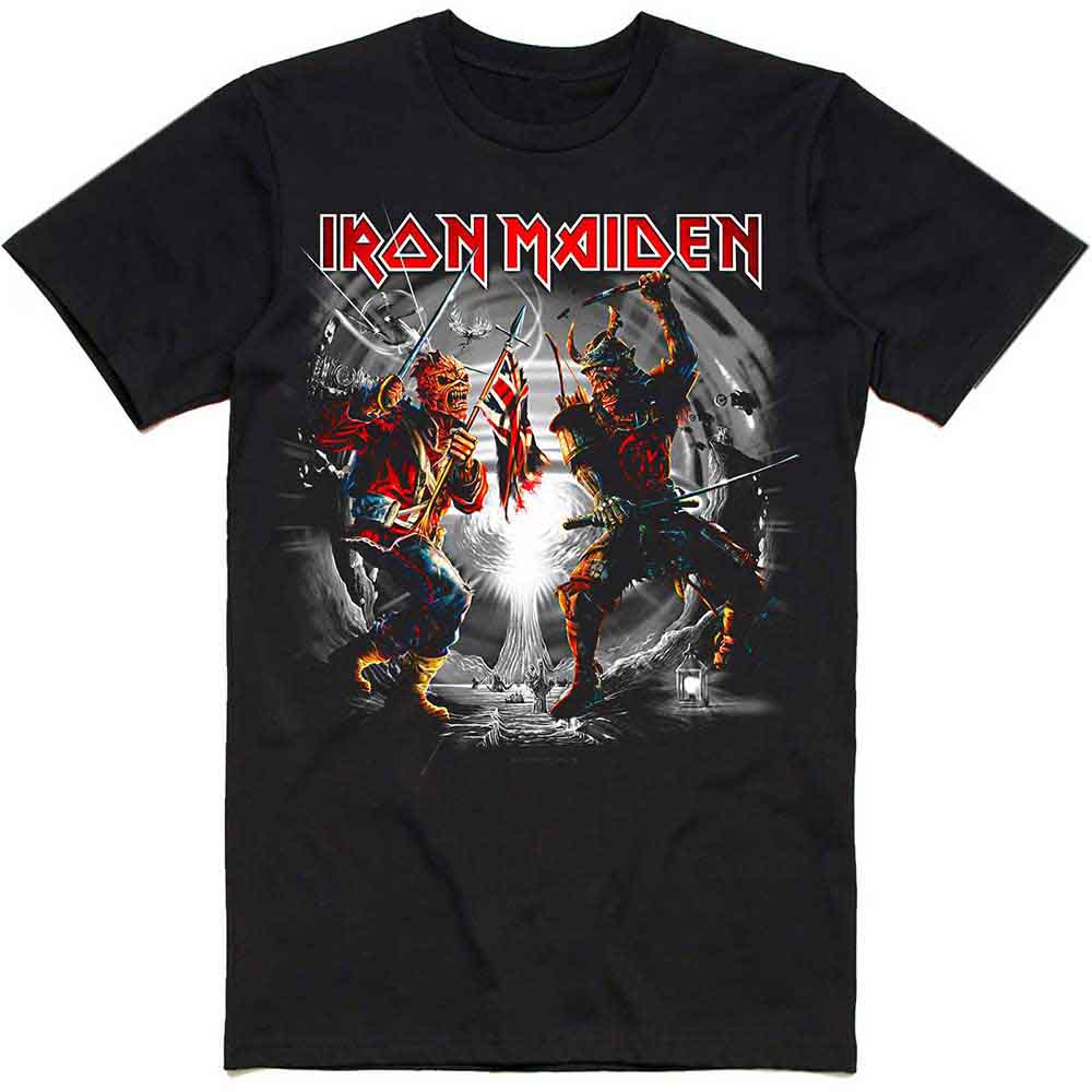 Iron Maiden - Eddies Trooper vs Senjutsu Black Shirt - 100% Official Merchandise
