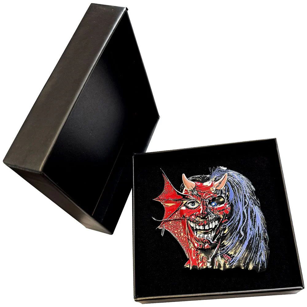 Iron Maiden - Enamel Pin Badge (85mm x90mm Boxed Large Premium) - Purgatory Eddie