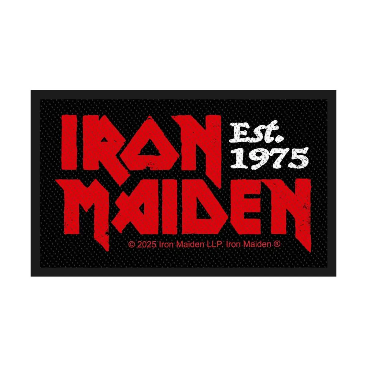 Iron Maiden - Est. 1975  (100mm x 60mm) Sew-On Patch