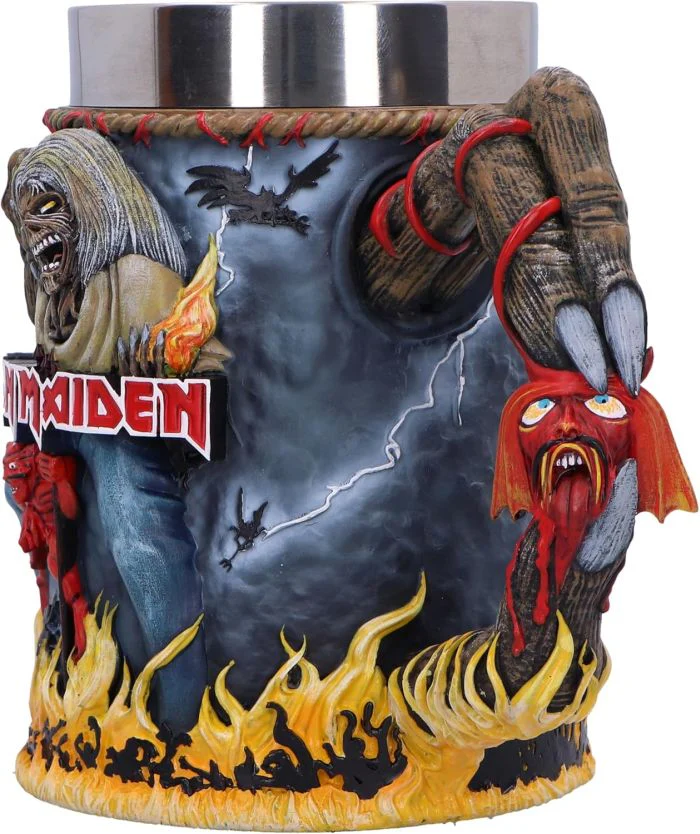 Iron Maiden - Tankard The Number Of The Beast - Pint (560ml) 14.5cm high quality resin cast w. removable stainless steel insert) - Image 4