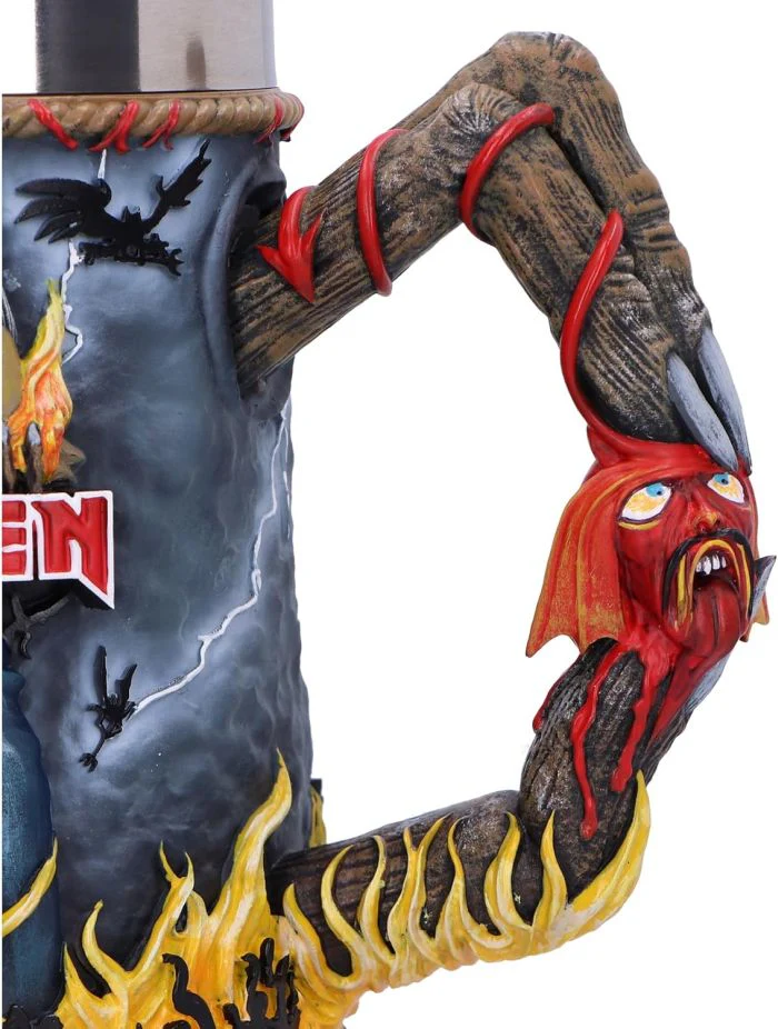Iron Maiden - Tankard The Number Of The Beast - Pint (560ml) 14.5cm high quality resin cast w. removable stainless steel insert) - Image 7
