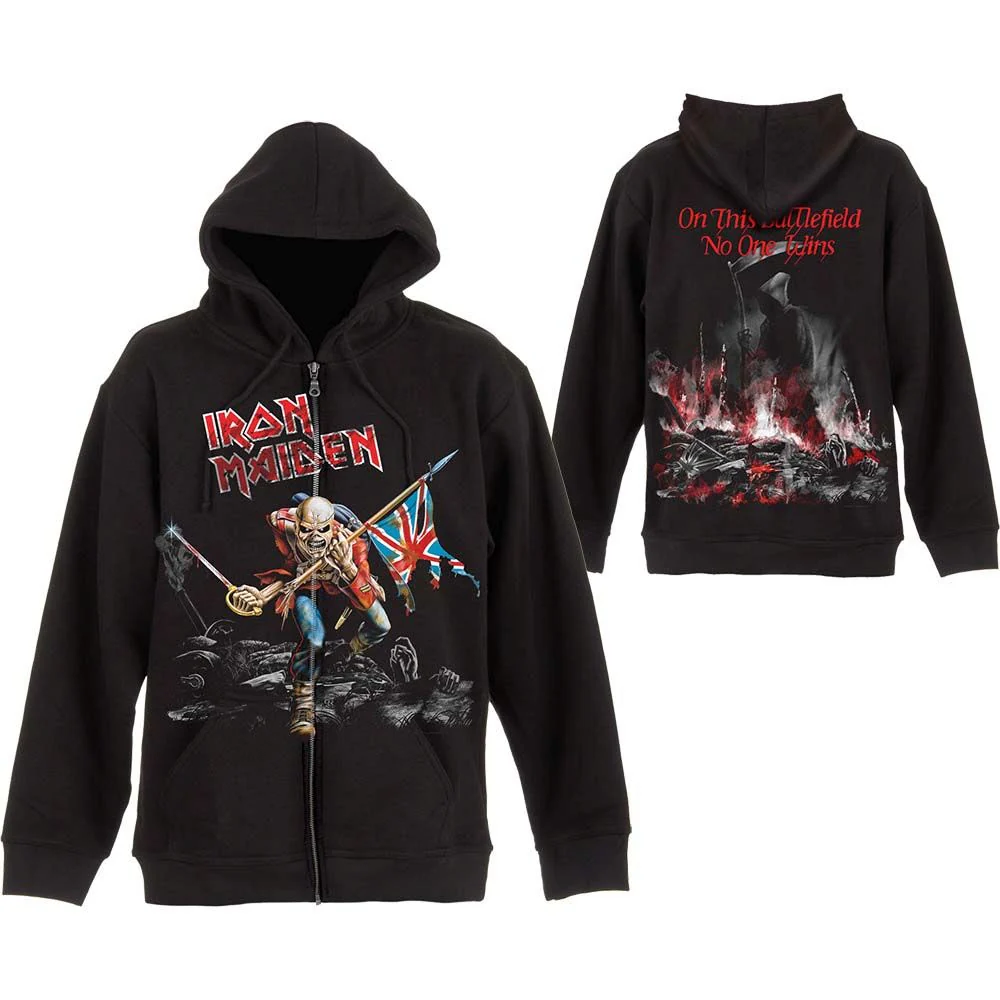 Iron Maiden - Zip Hoodie (Skuffed Trooper) - 100% Official Merchandise