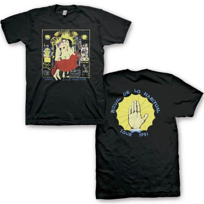 Janes Addiction - Ritual De Lo Habitual Tour 1991 Black Shirt - 100% Official Merchandise