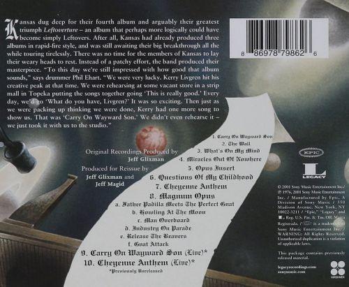 Kansas - Leftoverture (U.S. w. 2 bonus tracks) - CD - New - Image 2