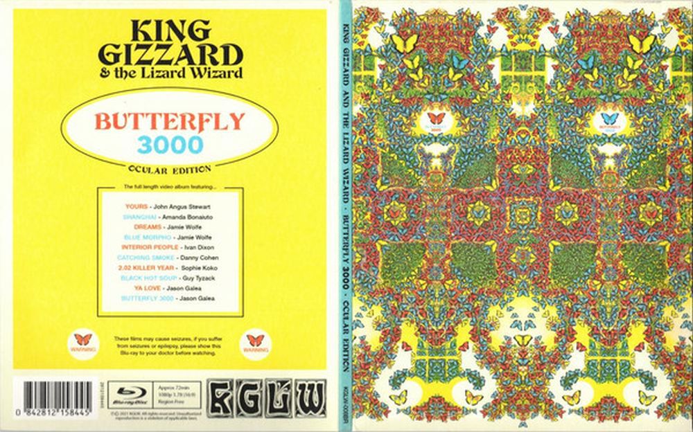 King Gizzard And The Lizard Wizard - Butterfly 3000: Ocular Edition (RA/B/C) - Blu-Ray - Music