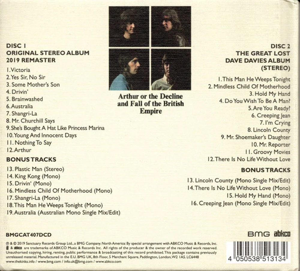 Kinks - Arthur Or The Decline And Fall Of The British Empire (50th Ann. Deluxe Ed. 2CD mediabook) - CD - New - Image 2