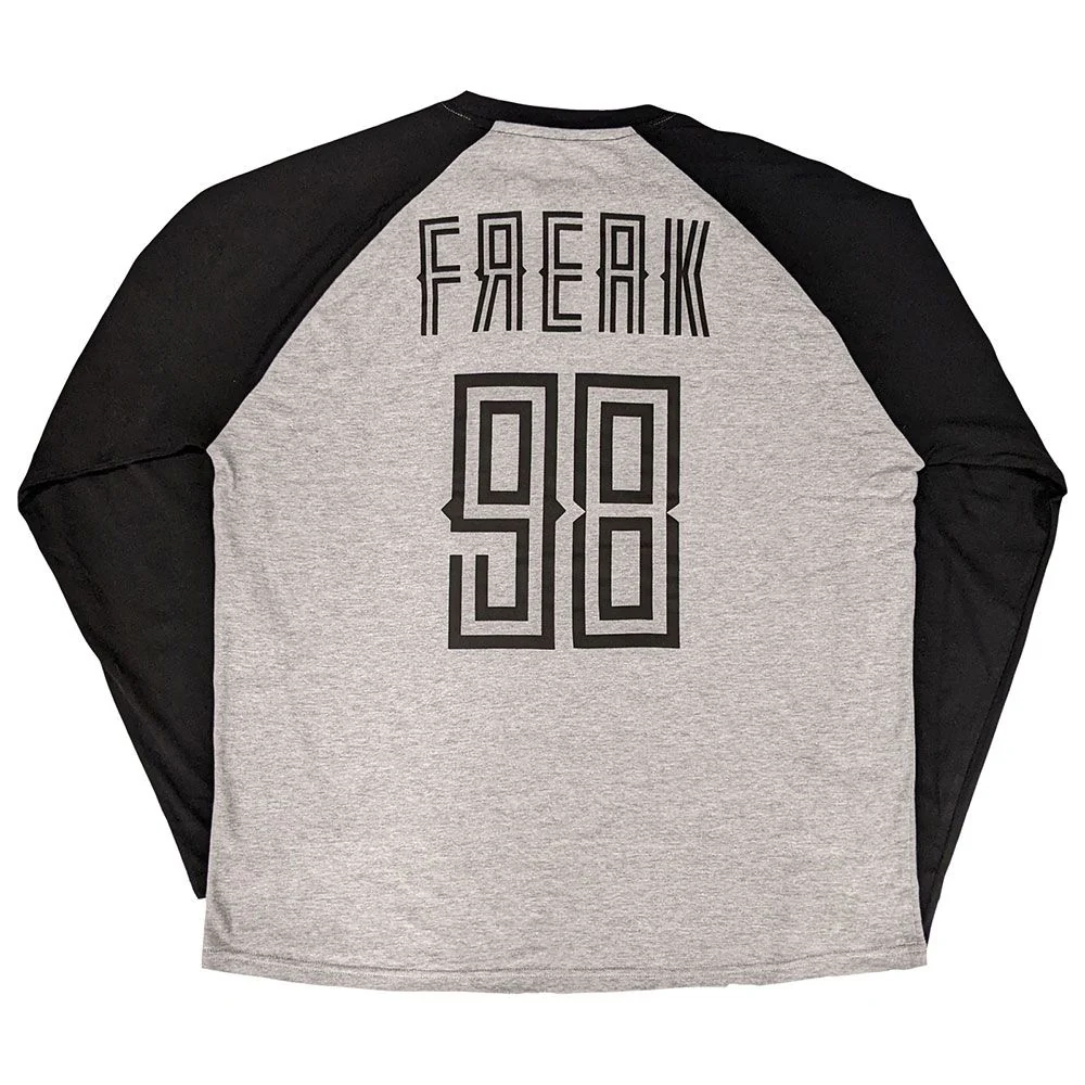 Korn - Freak 98 Raglan Grey and Black Shirt - 100% Official Merchandise - Image 3