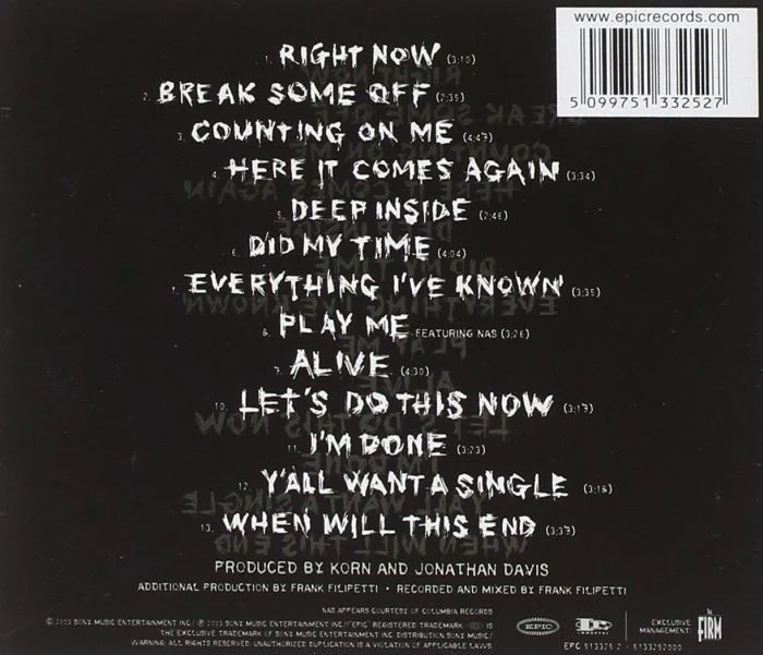 Korn - Take A Look In The Mirror (Euro.) - CD - New - Image 2