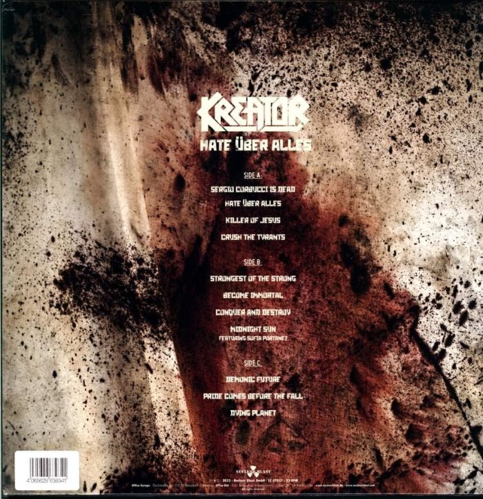 Kreator - Hate Uber Alles (Ltd. Ed. 2LP Marbled White/Black vinyl trifold - 750 copies) - Vinyl - New - Image 2