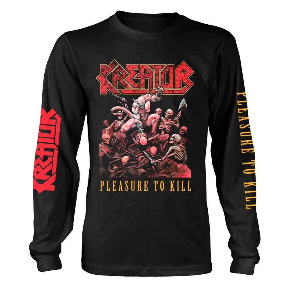 Kreator - Pleasure To Kill Black Long Sleeve Shirt - 100% Official Merchandise