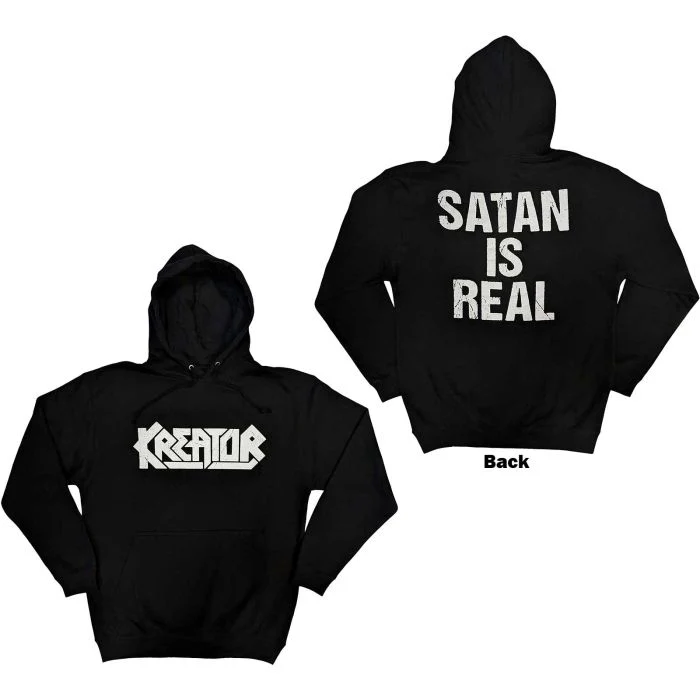 Kreator - Pullover Black Hoodie (Satan Is Real) - 100% Official Merchandise