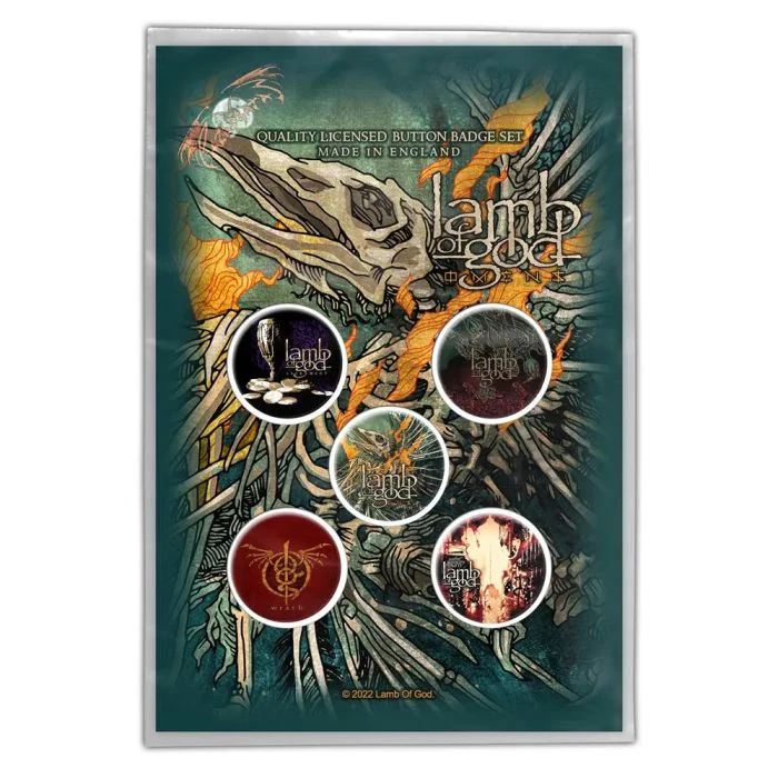Lamb Of God - 5 x 2.5cm Button Set - Omens