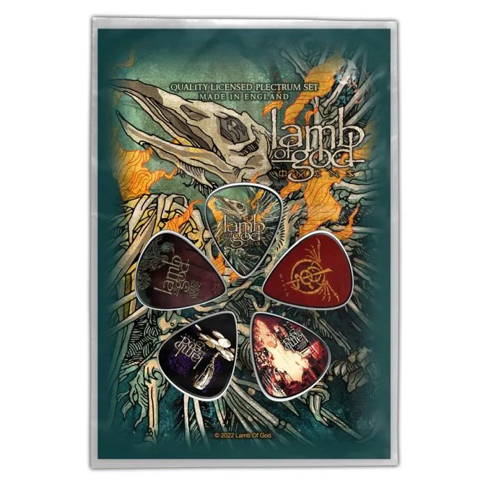 Lamb Of God - 5 x Guitar Picks Plectrum Pack (Omens)