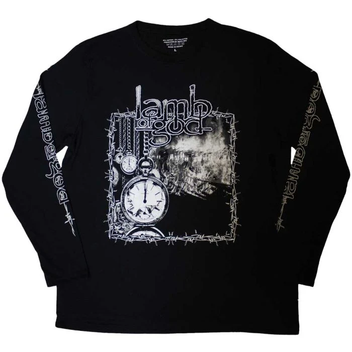 Lamb Of God - Barbed Wire Long Sleeve Black Shirt - 100% Official Merchandise
