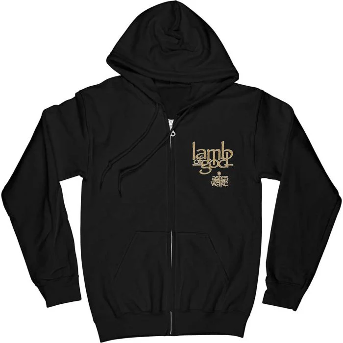 Lamb Of God - Zip Black Hoodie (Ashes Of The Wake) - 100% Official Merchandise - Image 2