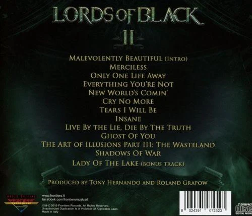 Lords Of Black - II (with bonus track) - CD - New - Image 2