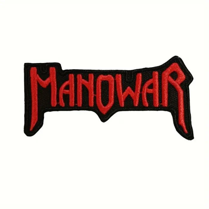 Manowar - Logo (90mm x 45mm) Sew-On Patch