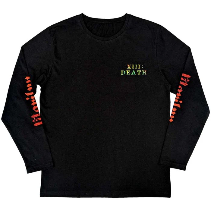 Manson, Marilyn - XIII Death Long Sleeve Black Shirt - 100% Official Merchandise - Image 2