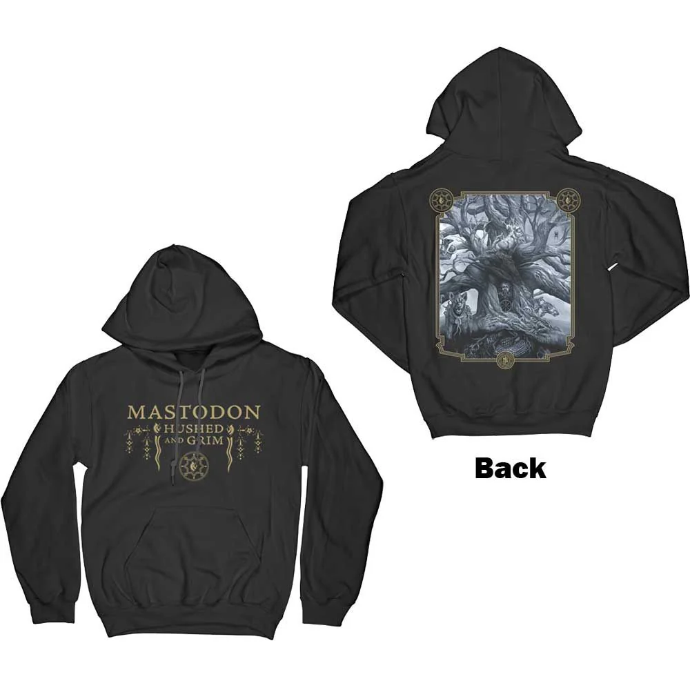 Mastodon - Pullover Black Hoodie (Hushed And Grim) - 100% Official Merchandise