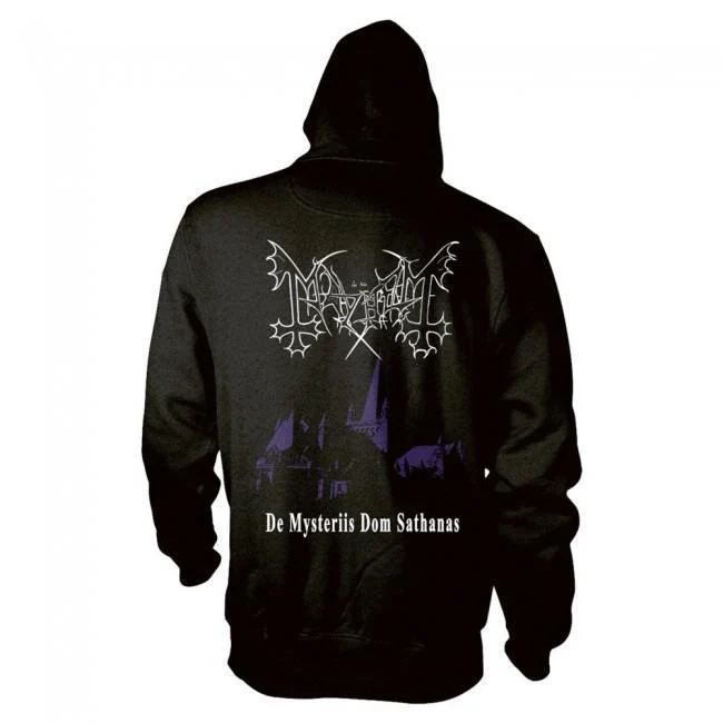 Mayhem - Zip Black Hoodie (De Mysteriis Dom Sathanas) - 100% Official Merchandise - Image 2