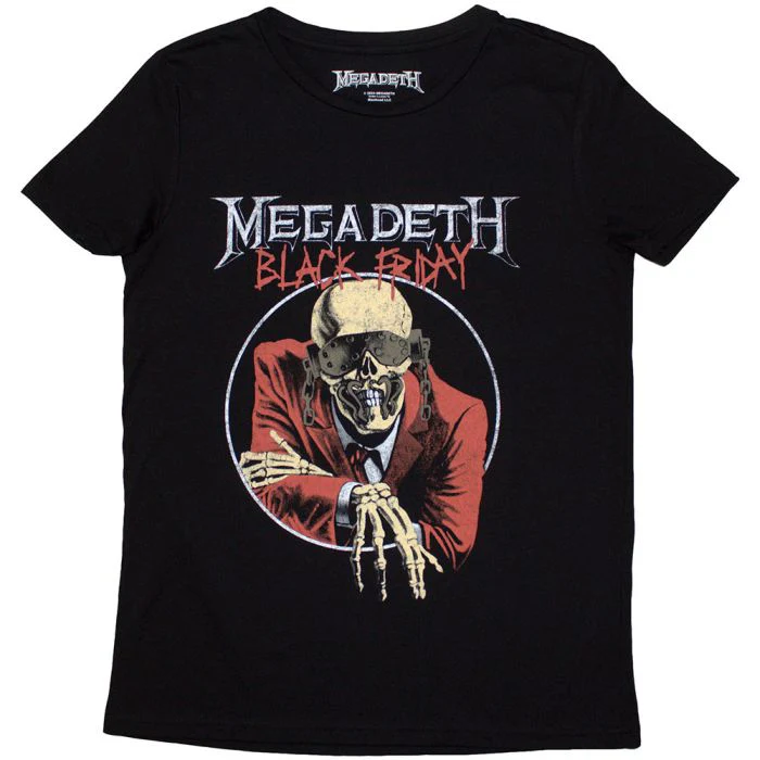 Megadeth - Blood Baths My Way Womens Fitted Black Shirt - 100% Official Merchandise - Image 2