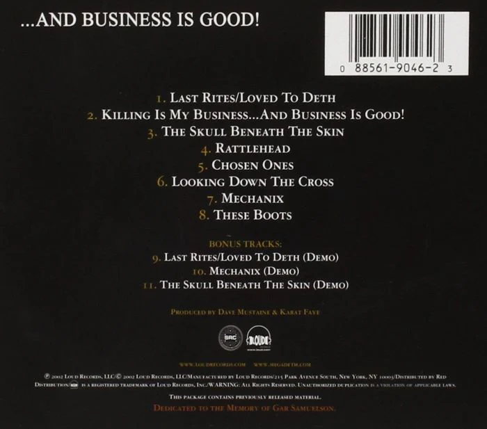Megadeth - Killing Is My Business...And Business Is Good! (2002 reissue with 3 bonus tracks) - CD - New - Image 2