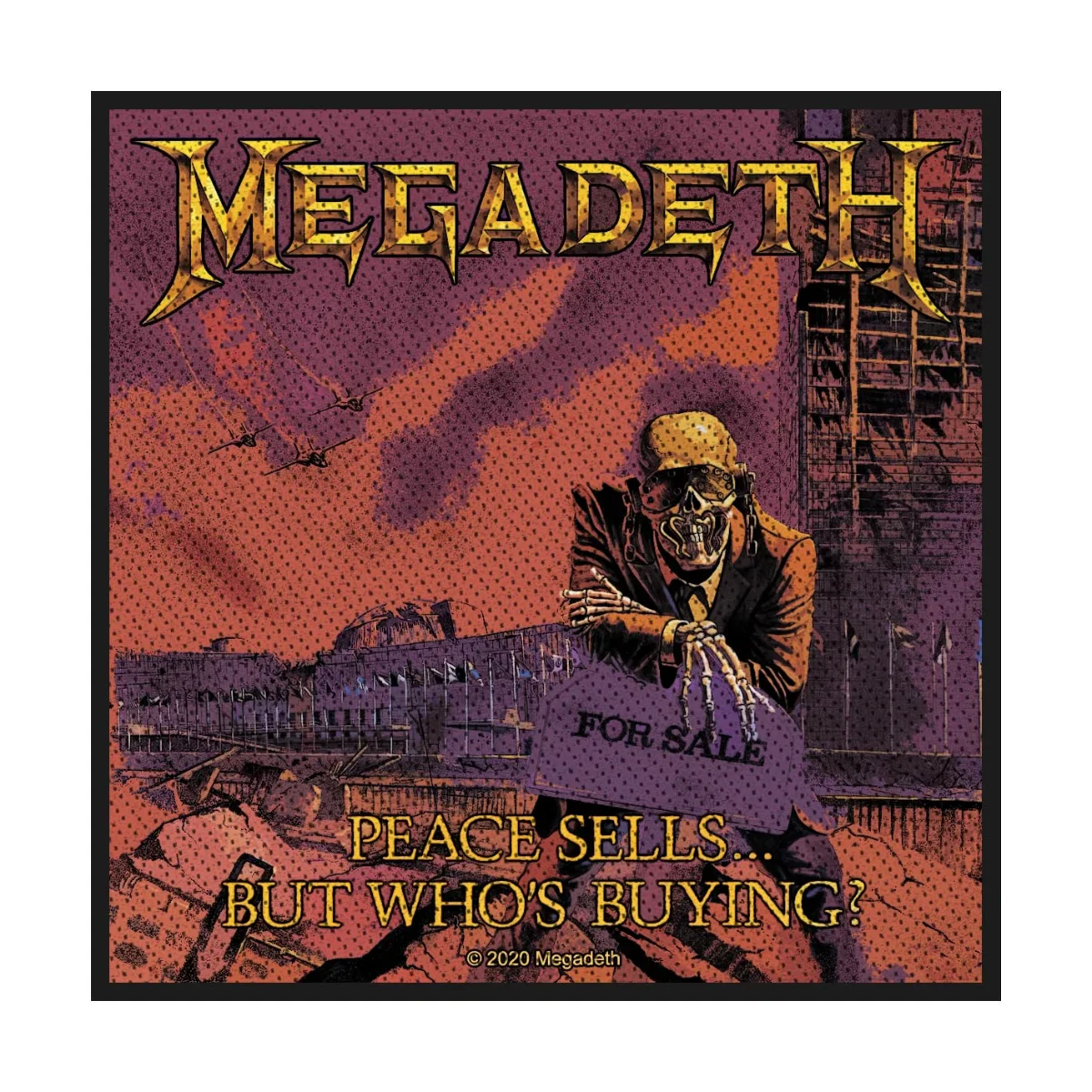 Megadeth - Peace Sells (100mm x 100mm) Sew-On Patch