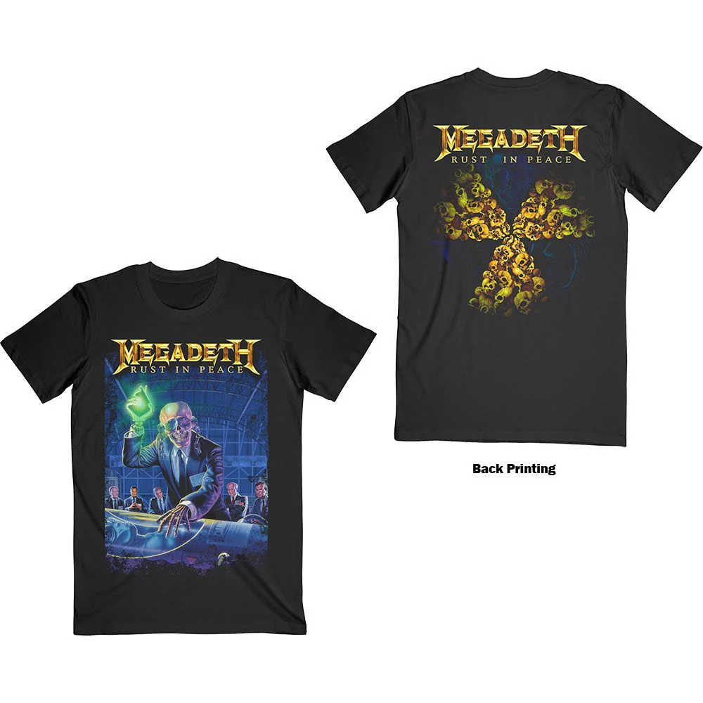 Megadeth - Rust In Peace 30th Anniversary Black Shirt - 100% Official Merchandise