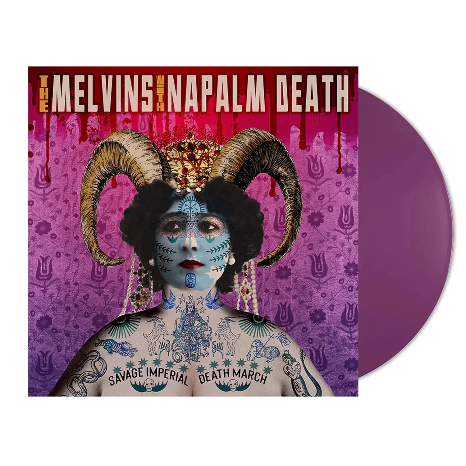 Melvins/Napalm Death - Savage Imperial Death March (Orchid Vinyl) - Vinyl - New